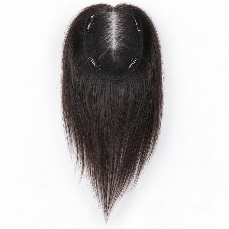 13 x 14cm Handwoven Human Hair Topper (image for) 13 x 14cm Handwoven Human Hair Topper