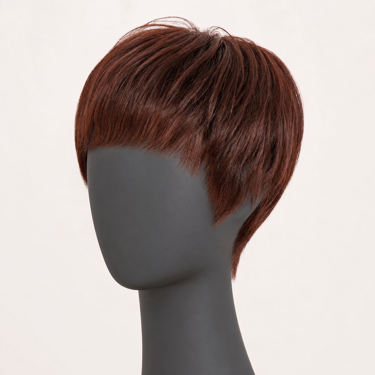 (image for) Auburn Short Layered Human Hair Wig