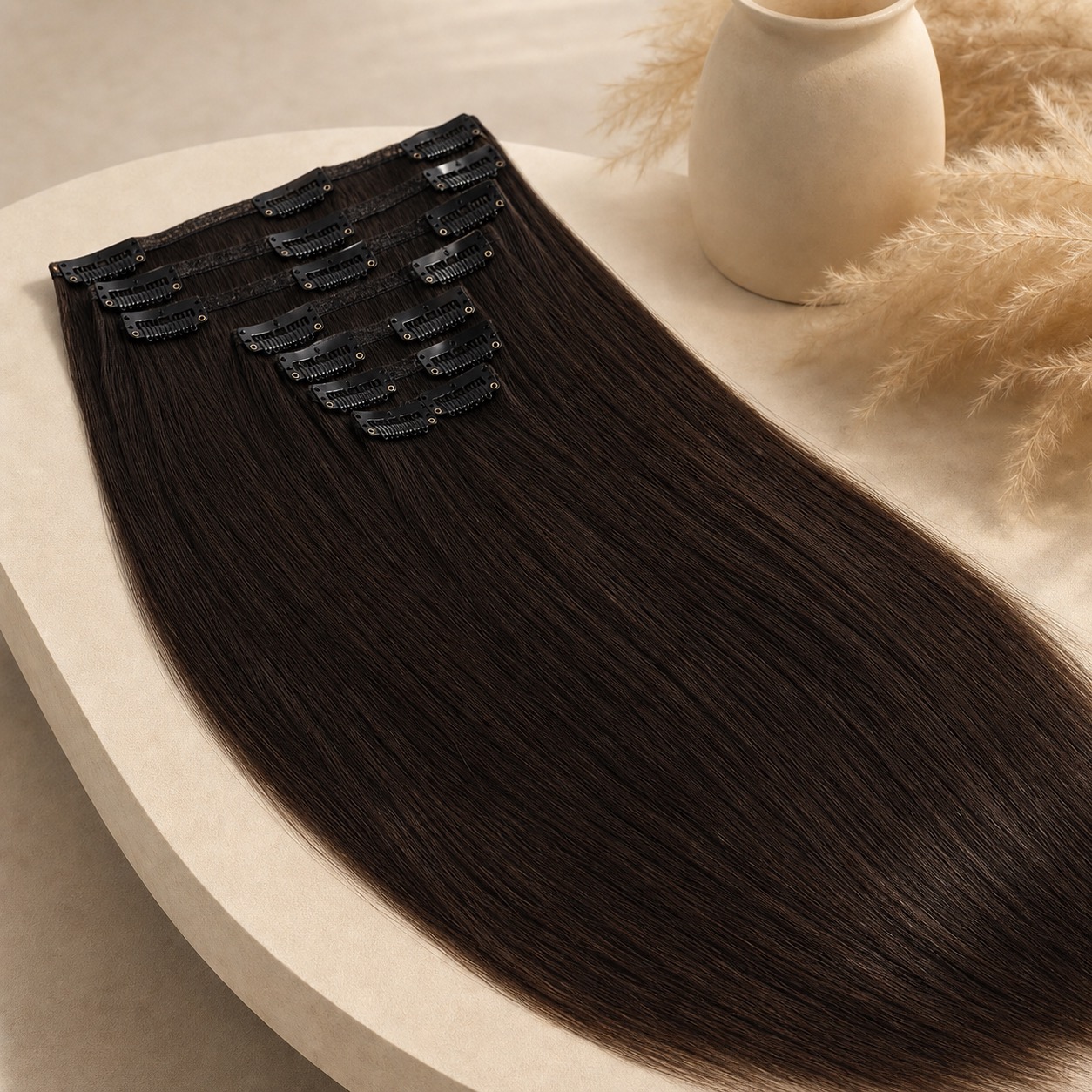(image for) Straight Clip-In Extension Set